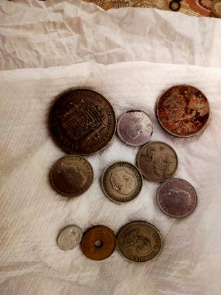 Colección de monedas antiguas