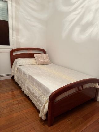 Cama 105cm con somier y colchón