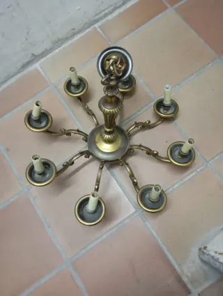 Lámpara de techo de bronce