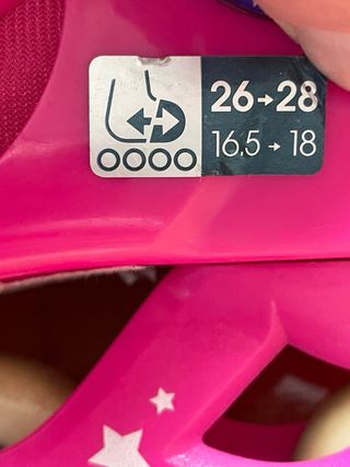 Patines niña talla 26-28 .