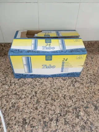 24 Vasos Tubo H 33cl