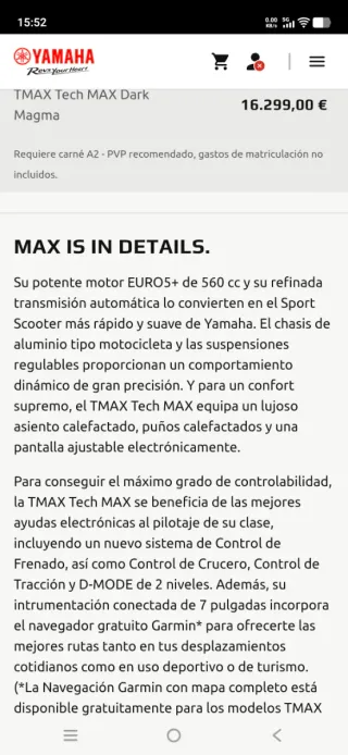 Yamaha Tmax 560 tech