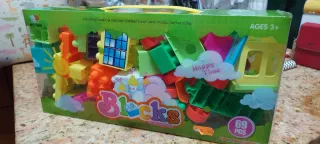 Juego de bloques de construcción de Tren