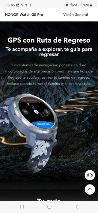 Honor Watch GS Pro camo blue