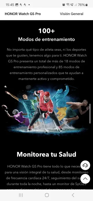 Honor Watch GS Pro camo blue