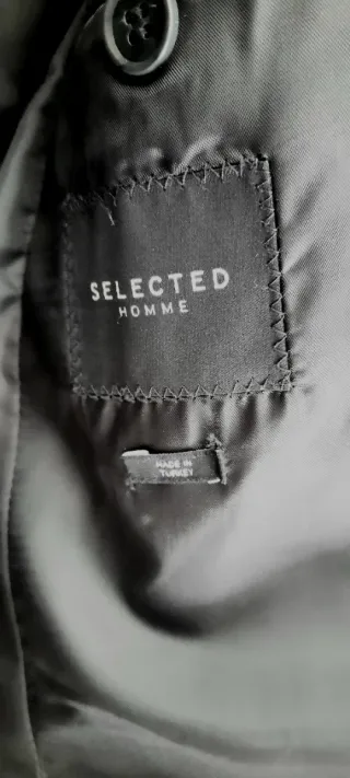 Traje Selected Hombre Negro