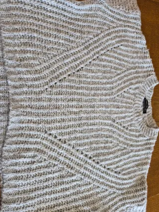 Maglione donna traforato grigio