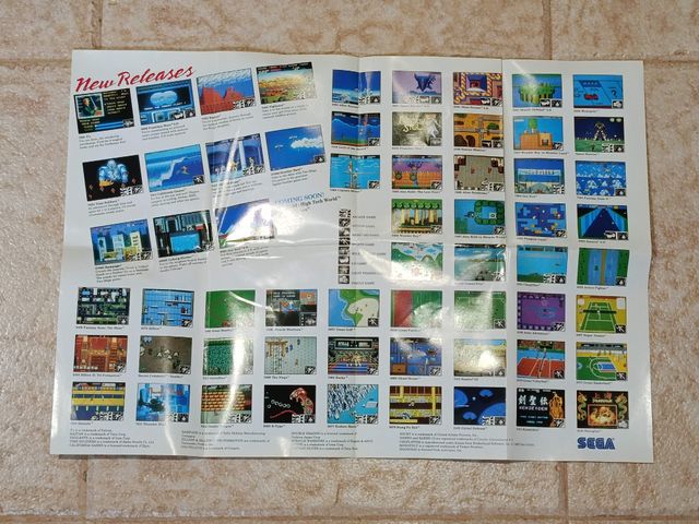 Lote Catálogos Posters Sega Master System