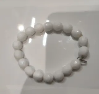 Collar y pulseras de ámbar y cristal