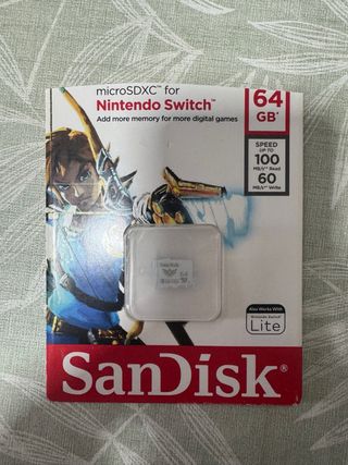 Tarjeta microSDXC SanDisk 64GB Nintendo Switch