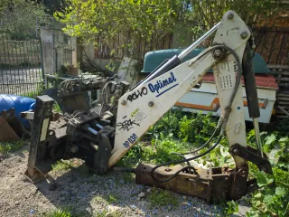 Retro Excavadora Bobcat con 2 cazos y enganche