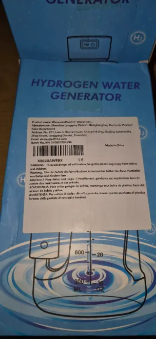 Generatore Acqua Idrogenata 1500 ml