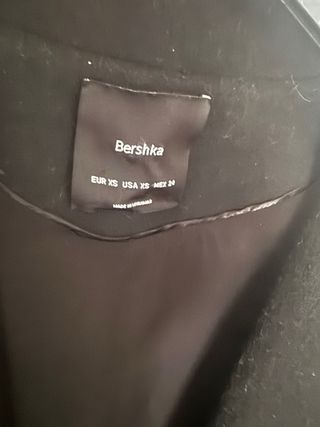 Cappotto Bershka nero elegante lungo