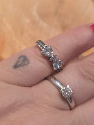 Anillo Pandora Lazo Plata y Circonitas