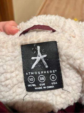 Parka tipo trenca borreguillo