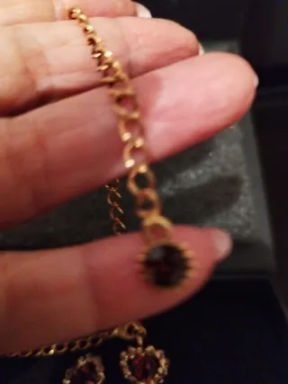 Conjunto Bisutería Vintage Collar y Pendientes