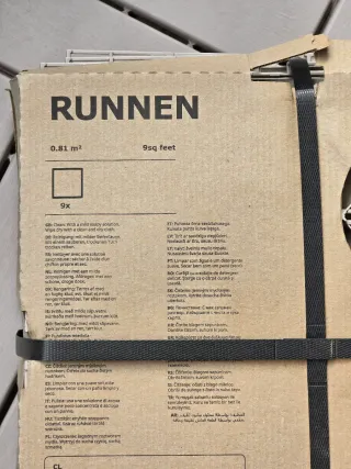 Baldosas Suelo Exterior IKEA RUNNEN Gris NUEVO