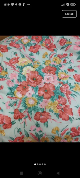 Coperta letto singolo floreale