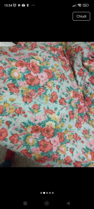 Coperta letto singolo floreale