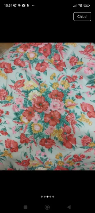 Coperta letto singolo floreale