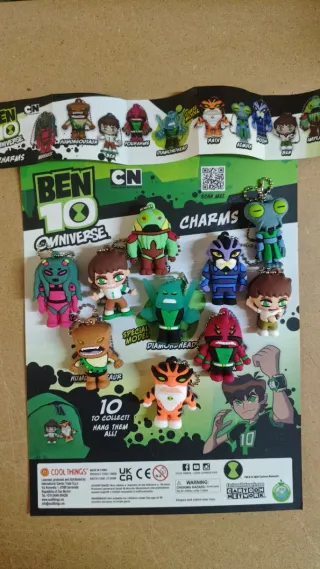 Ben 10 Omniverse Charms Collezione Completa