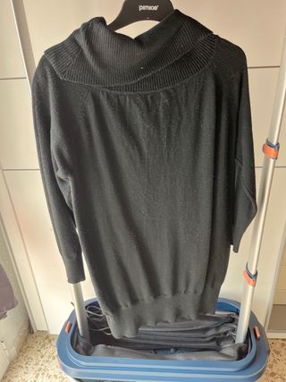 Vestido Invierno Negro Attic Tricot Talla M