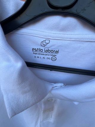 Polo blanco corte clásico. Talla 3XL. A estrenar.