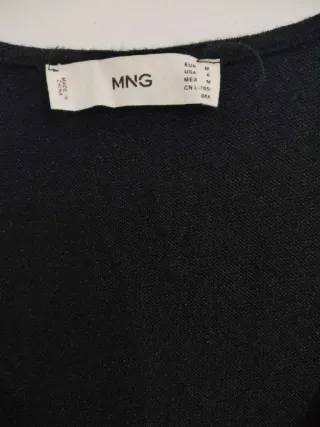 Vestido largo negro Mango