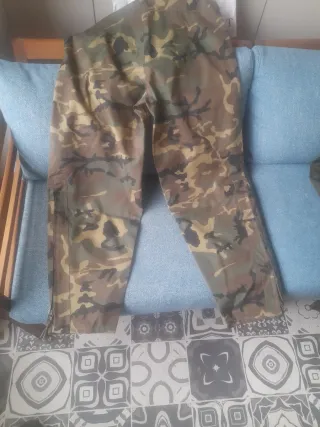Pantalón militar traje intemperie camuflaje