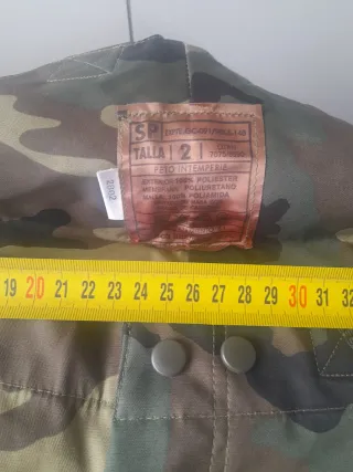 Pantalón militar traje intemperie camuflaje