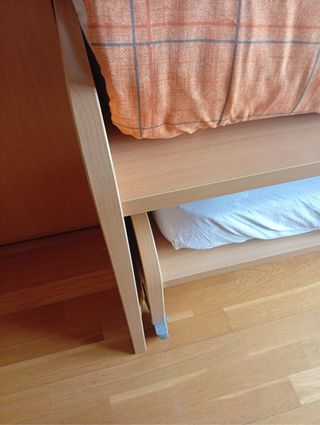 Cama nido con colchón y cajones