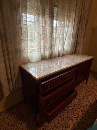 Cómoda Vintage Mármol y Madera