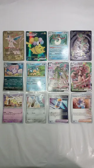 12 Cartas Pokémon Variadas