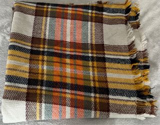 Bufanda Manta Cuadros Marrones