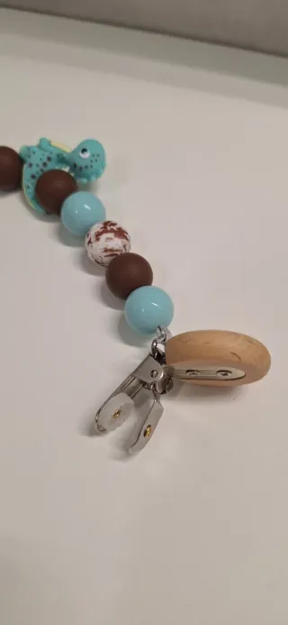 Portaciuccio Dinosauro Azzurro e Marrone