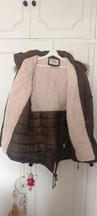 Chaqueta parka Amanzi verde militar