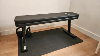 Banco de musculación pesas negro