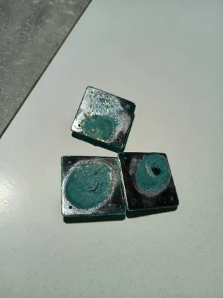 3 Rombos Verde Esmeralda Manualidades