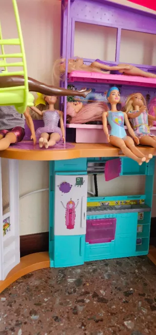 Barbie Casa Malibú Plegable 2 Pisos