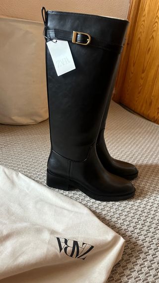 Botas altas Zara tipo monta/equitación