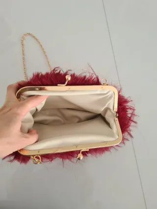 Bolso de fiesta invitada burdeos