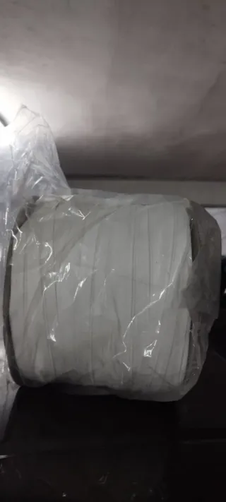 Rollo cremallera 300m blanco