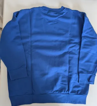 Felpa Adidas blu con logo Trefoil