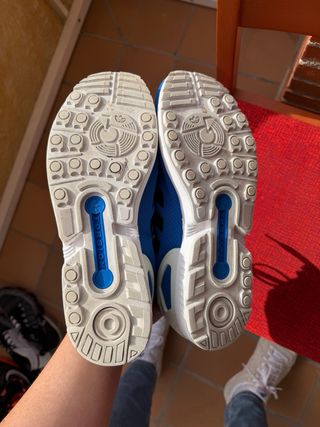 Adidas ZX Flux Azul y Blanco T.46