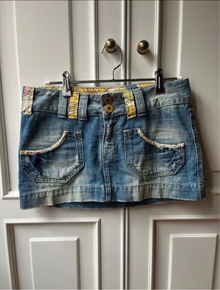 Minifalda Zara TRF Vaquera