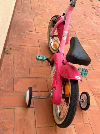 Bicicleta infantil rosa Btwin