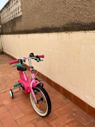 Bicicleta infantil rosa Btwin