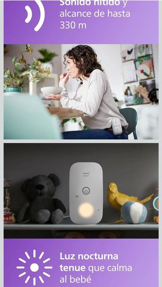 Philips Avent, vigilabebés con Audio DECT, Audio bidireccional