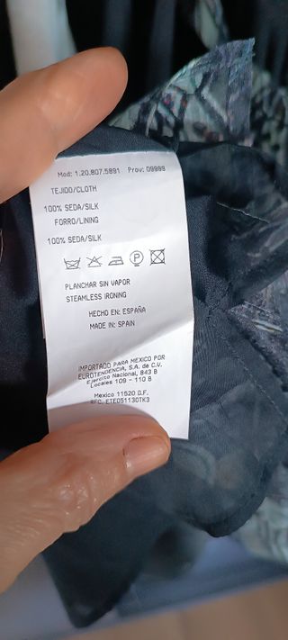 Top Roberto Verino Seda Estampado Talla 40