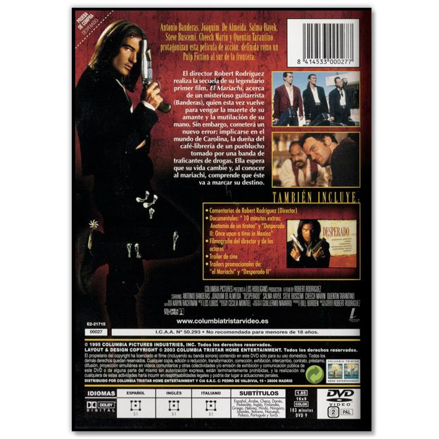 DESPERADO (Acción, Salma Hayek)